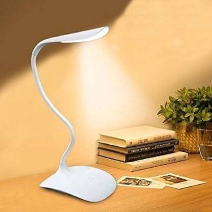 LED Study Lamp Rechargeable,Table Lamp for Study Room, Desk Lamp Light with 3 Brightness Levels,Portable USB Table Light,Study Table Lamp for Students,Reading & Work at Home,White